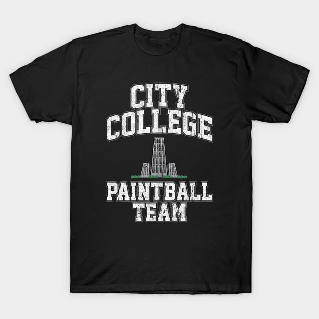 City College Paintball Team T-Shirt by huckblade